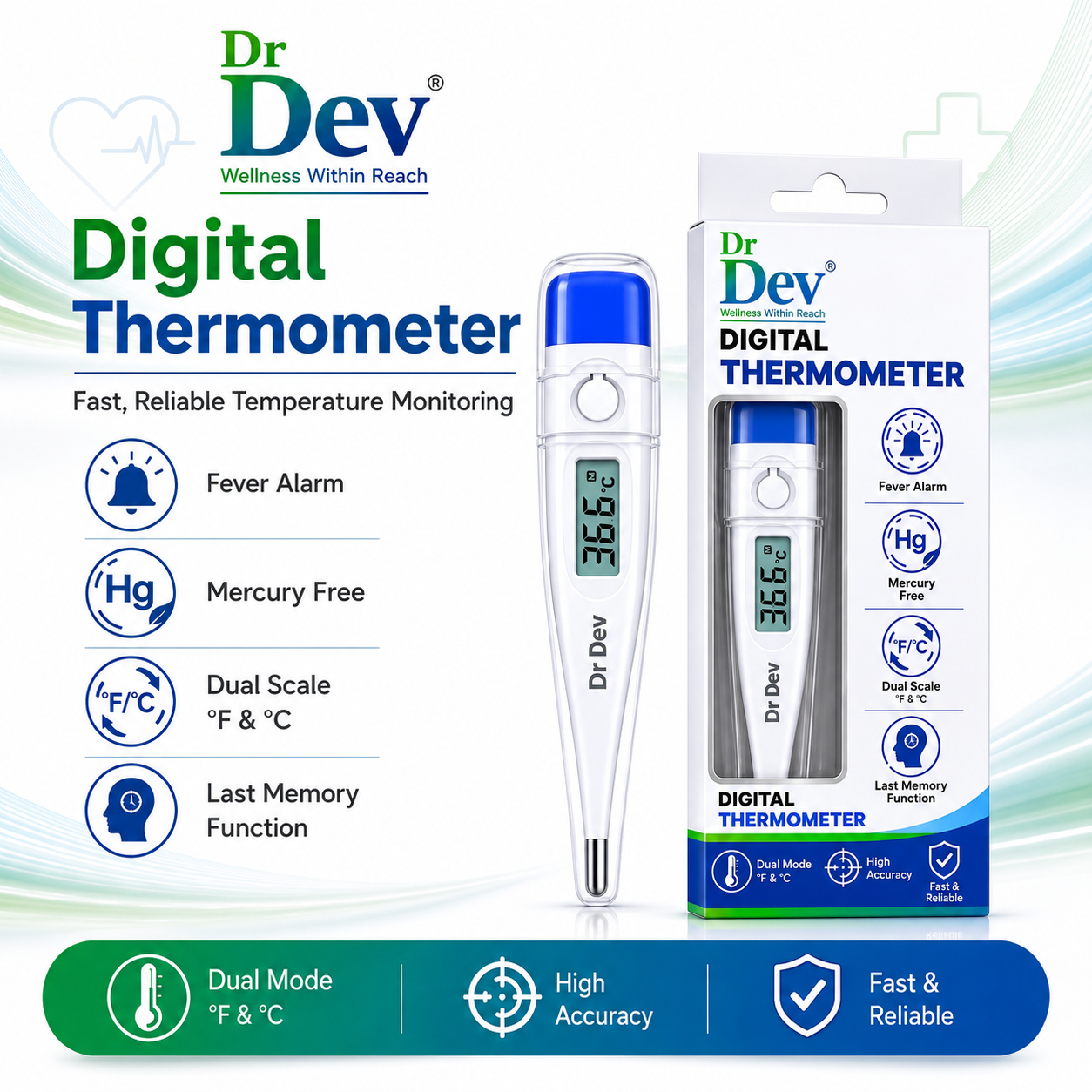 DR DEV Digital Thermometer
